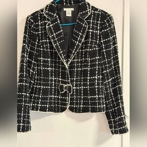 Chic Black and White Women's Jacket